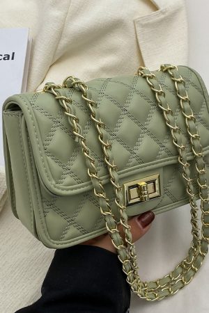 Trendy Women's Chain Shoulder Bag - Spring Summer 2025 Versatile High-End Small Square Bag for Fashion Forward Styles