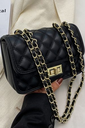 Trendy Women's Chain Shoulder Bag - Spring Summer 2025 Versatile High-End Small Square Bag for Fashion Forward Styles