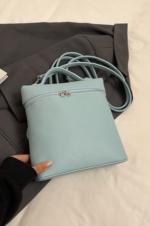 Trendy Women's Commuter Backpack 2025 - Fashionable Lychee Pattern Outdoor Book Bag for College Students