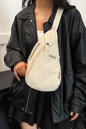 Trendy Women's Korean Style Casual Sports Crossbody Bag - Large Capacity Travel Shoulder Chest Bag for Everyday Use