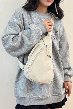 Trendy Women's Korean Style Casual Sports Crossbody Bag - Large Capacity Travel Shoulder Chest Bag for Everyday Use