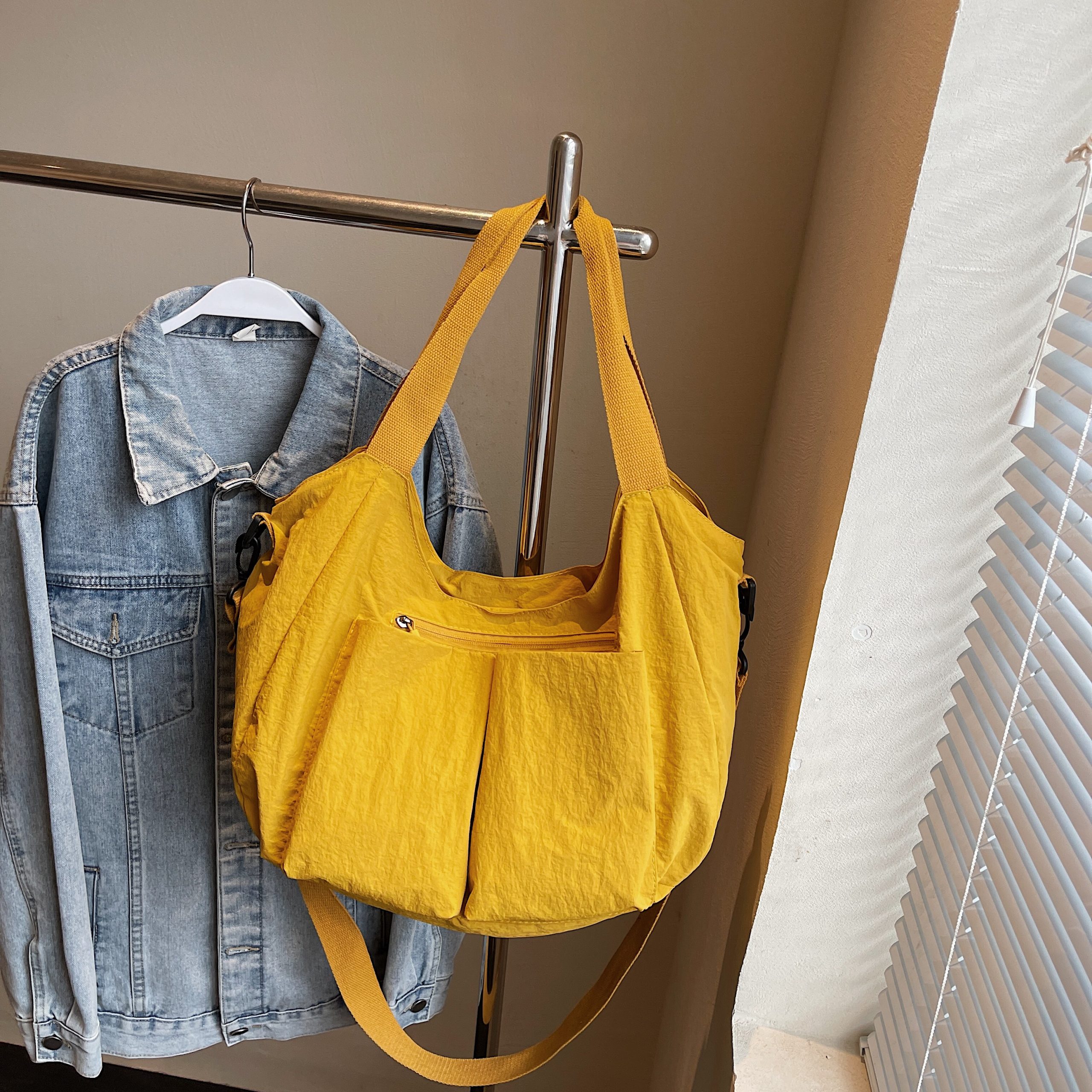 Ultra-Light Waterproof Nylon Shoulder Tote Bag - Large Capacity Commuter Handbag & Casual Travel Crossbody Bag Ultra-Light Waterproof Nylon Shoulder Tote Bag - Large Capacity Commuter Handbag & Casual Travel Crossbody Bag