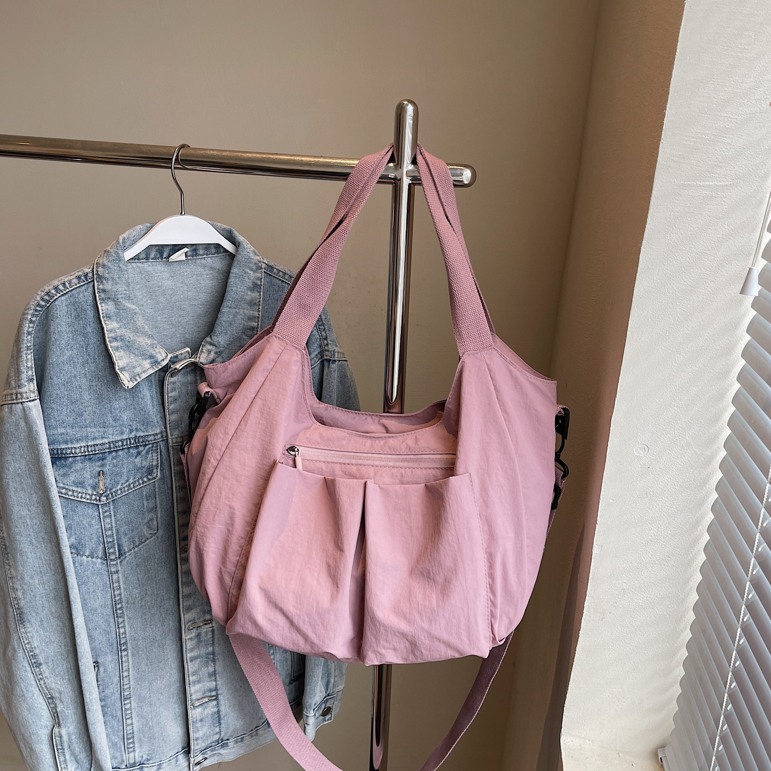 Ultra-Light Waterproof Nylon Shoulder Tote Bag - Large Capacity Commuter Handbag & Casual Travel Crossbody Bag Ultra-Light Waterproof Nylon Shoulder Tote Bag - Large Capacity Commuter Handbag & Casual Travel Crossbody Bag