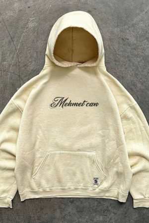 Unisex 400g Heavyweight Cursive English West Coast Hoodie for Charity - Casual Streetwear, Trendy for 90s and Y2K Styles
