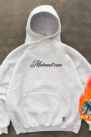 Unisex 400g Heavyweight Cursive English West Coast Hoodie for Charity - Casual Streetwear, Trendy for 90s and Y2K Styles