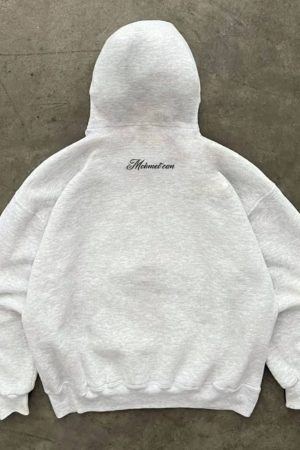 Unisex 400g Heavyweight Cursive English West Coast Hoodie for Charity - Casual Streetwear, Trendy for 90s and Y2K Styles