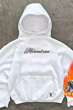 Unisex 400g Heavyweight Cursive English West Coast Hoodie for Charity - Casual Streetwear, Trendy for 90s and Y2K Styles