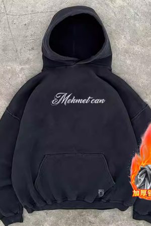 Unisex 400g Heavyweight Cursive English West Coast Hoodie for Charity - Casual Streetwear, Trendy for 90s and Y2K Styles