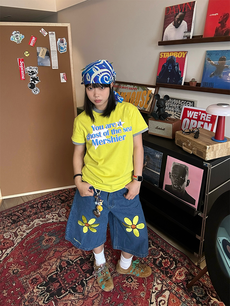 Unisex American-Style Fake Two-Piece Letter Print Round Neck T-Shirt, Loose Casual Versatile Summer Short Sleeve Top Unisex American-Style Fake Two-Piece Letter Print Round Neck T-Shirt, Loose Casual Versatile Summer Short Sleeve Top