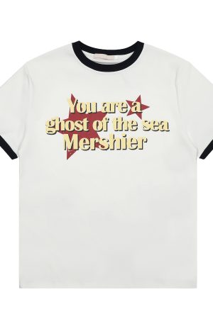 Unisex American-Style Fake Two-Piece Letter Print Round Neck T-Shirt, Loose Casual Versatile Summer Short Sleeve Top