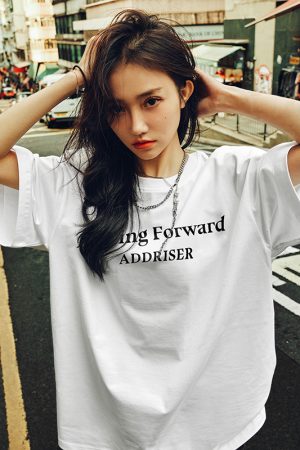 Unisex Heavy 280g Short Sleeve T-shirt with Letter Print - Summer 2025 Style, Casual Streetwear for Men and Women