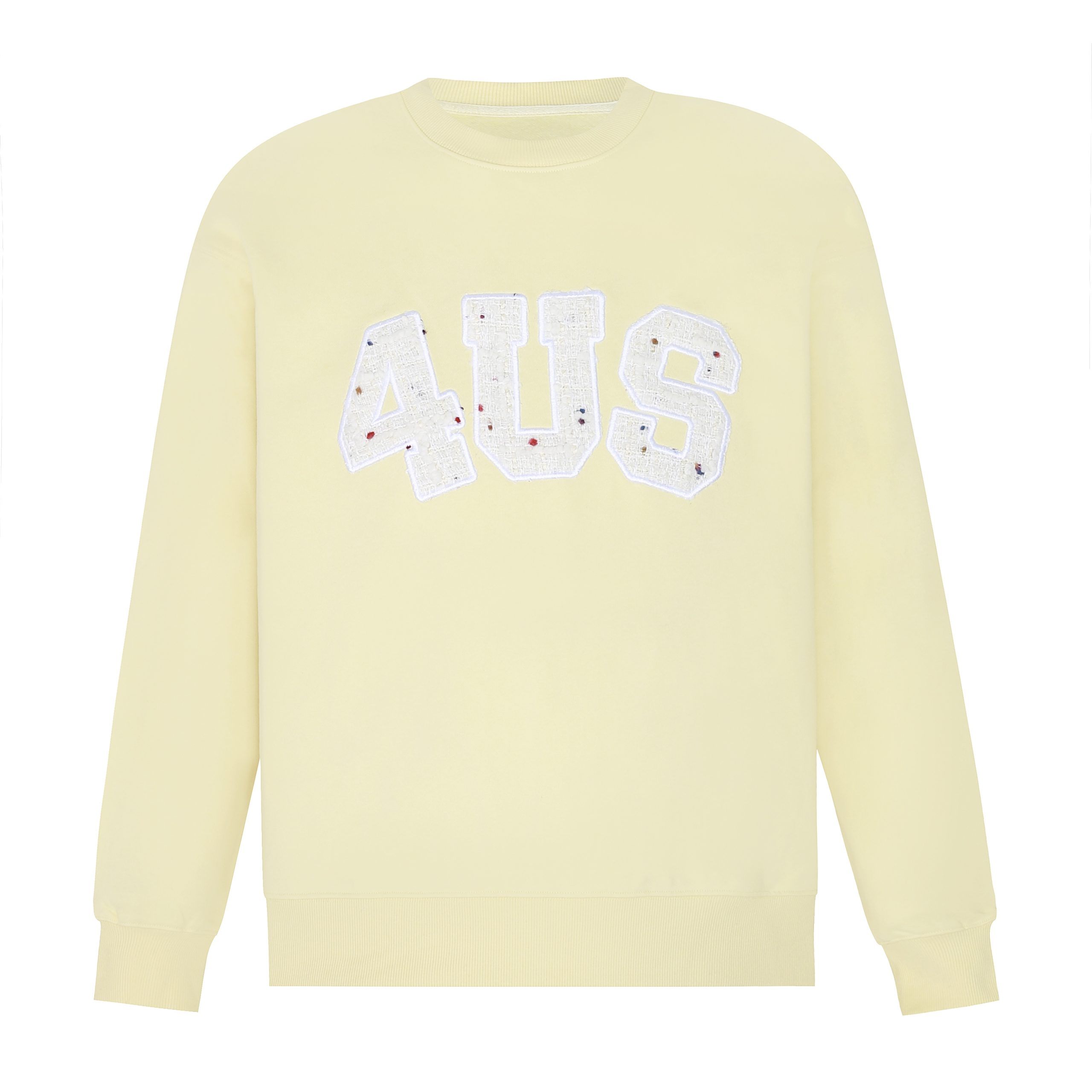 Unisex Loose Round Neck Pullover Sweatshirt with Letter Patch Embroidery - Small Fragrance Style, Perfect for Spring and Autumn Fashion Unisex Loose Round Neck Pullover Sweatshirt with Letter Patch Embroidery - Small Fragrance Style, Perfect for Spring and Autumn Fashion