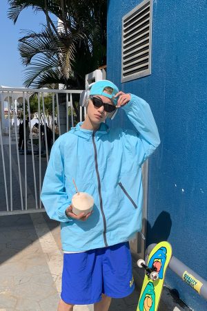 Unisex Outdoor Functional Hooded Quick-Dry Jacket - UPF50+ Sun Protection Cycling Windbreaker for Spring & Summer Adventures