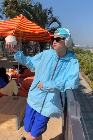 Unisex Outdoor Functional Hooded Quick-Dry Jacket - UPF50+ Sun Protection Cycling Windbreaker for Spring & Summer Adventures