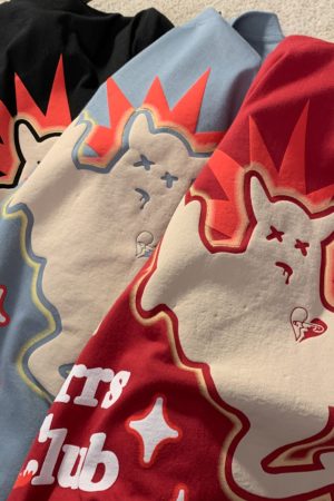 Unisex Plus Size Fun Ghost Cartoon Short Sleeve T-Shirt - Loose Fit Cotton Couples Top for Men & Women