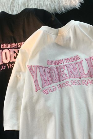 Unisex Plus Size Pure Cotton Short Sleeve T-Shirt in American Street Style - Trendy Harajuku Casual Couple Outfit