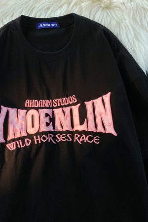 Unisex Plus Size Pure Cotton Short Sleeve T-Shirt in American Street Style - Trendy Harajuku Casual Couple Outfit