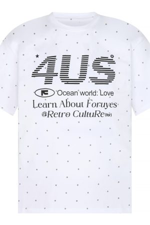 Unisex Polka Dot Print Short Sleeve T-Shirt - Summer National Trend, Loose Fit, Versatile Casual Wear for Couples