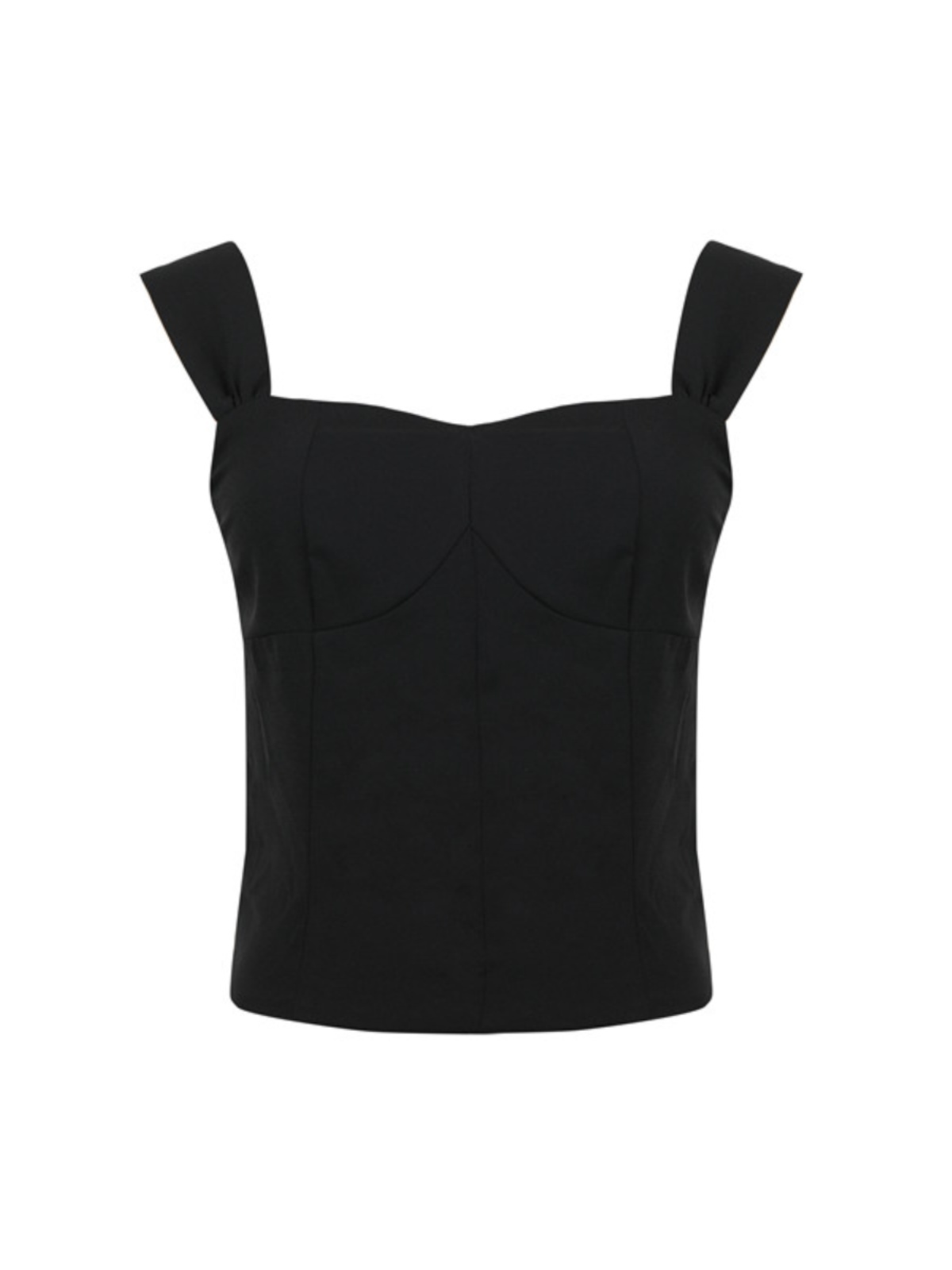 Versatile Black Wide Strap Camisole - 2025 Spring/Summer, French Style, Perfect for Vacation, Y2K Inspired Fashion Versatile Black Wide Strap Camisole - 2025 Spring/Summer, French Style, Perfect for Vacation, Y2K Inspired Fashion