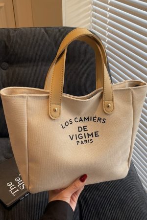 Versatile Handheld Canvas Tote Bag for Women - Large Capacity Summer Commuting Bucket Bag, Perfect for Work and Everyday Use