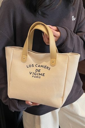 Versatile Handheld Canvas Tote Bag for Women - Large Capacity Summer Commuting Bucket Bag, Perfect for Work and Everyday Use
