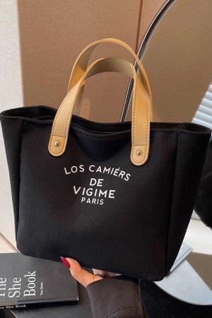 Versatile Handheld Canvas Tote Bag for Women - Large Capacity Summer Commuting Bucket Bag, Perfect for Work and Everyday Use