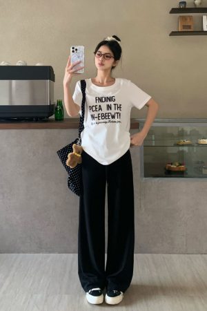 Versatile High Waist Slim Straight Casual Pants for Women - Summer Narrow Long Trousers for Effortless Style