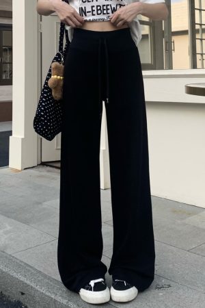 Versatile High Waist Slim Straight Casual Pants for Women - Summer Narrow Long Trousers for Effortless Style