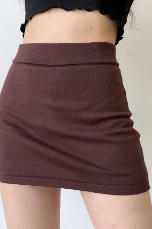 Versatile Knitted Bodycon Short Skirt with Anti-Exposure Safety Pants â€“ European and American Style Women's Fashion