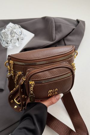 Versatile Korean-Style Wide-Strap Crossbody Saddle Bag for Women - High-End Fashionable Travel Bag for Summer 2025