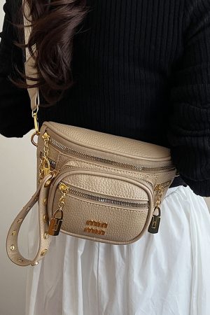 Versatile Korean-Style Wide-Strap Crossbody Saddle Bag for Women - High-End Fashionable Travel Bag for Summer 2025