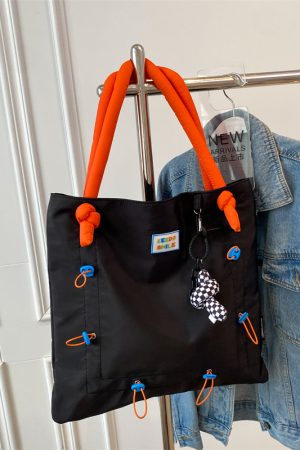 Versatile Large Capacity Nylon Canvas Tote Bag for Women - Summer Casual Shoulder Handbag, Ideal for Students and Everyday Use