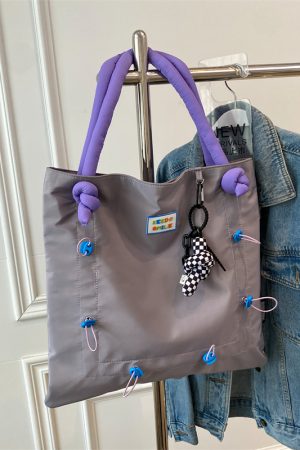 Versatile Large Capacity Nylon Canvas Tote Bag for Women - Summer Casual Shoulder Handbag, Ideal for Students and Everyday Use