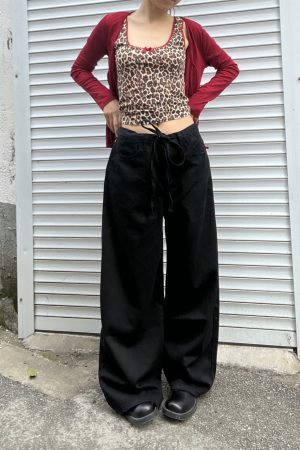 Versatile Loose Fit Wide-Leg Sweatpants with Drawstring - Solid Color, Thin Fabric, Floor-Length, Straight-Leg Style for Women