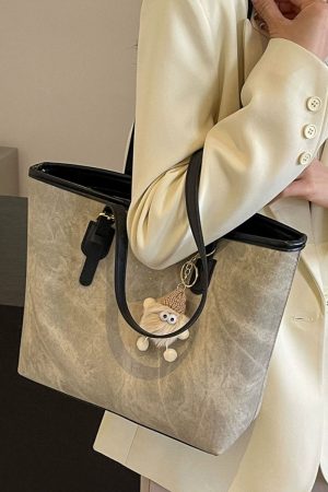 Versatile Single-Shoulder Tote Bag for Women, Large Capacity Commuter Bag, 2025 Spring/Summer Fashion, Stylish for Students