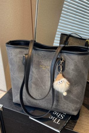 Versatile Single-Shoulder Tote Bag for Women, Large Capacity Commuter Bag, 2025 Spring/Summer Fashion, Stylish for Students