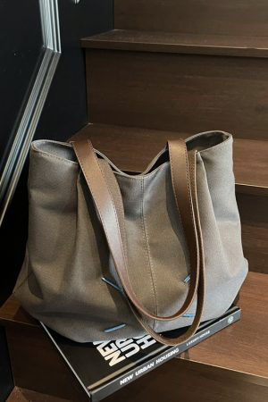 Versatile Women's Canvas Tote Bag - Large Capacity Casual Shoulder Bag for Commuting & Everyday Use