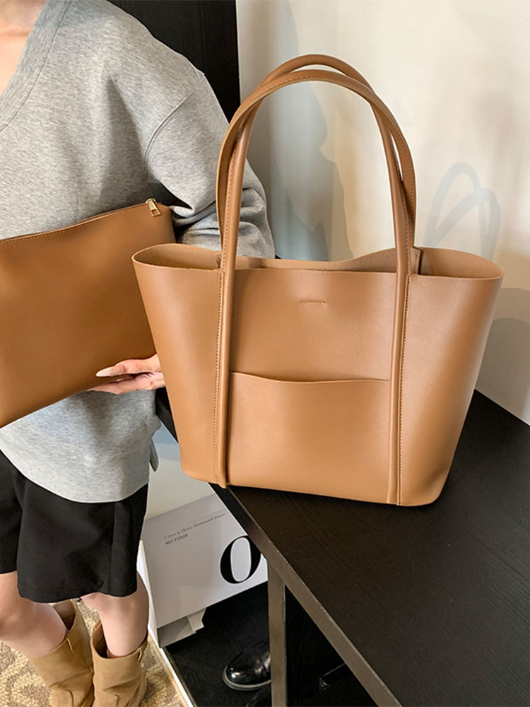 Versatile Women's Tote Bag - Large Capacity Casual Shoulder Bag in Korean Fashion for Spring/Summer 2025 Versatile Women's Tote Bag - Large Capacity Casual Shoulder Bag in Korean Fashion for Spring/Summer 2025