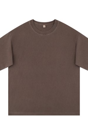 Vintage Distressed American Short Sleeve T-Shirt - Unisex Loose Fit, 90s Inspired Fashion, Retro Style, Casual Wear, 2025 Model