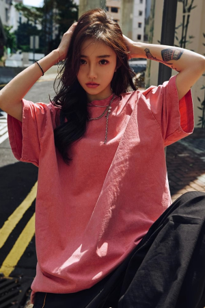 Vintage Distressed American Short Sleeve T-Shirt - Unisex Loose Fit, 90s Inspired Fashion, Retro Style, Casual Wear, 2025 Model