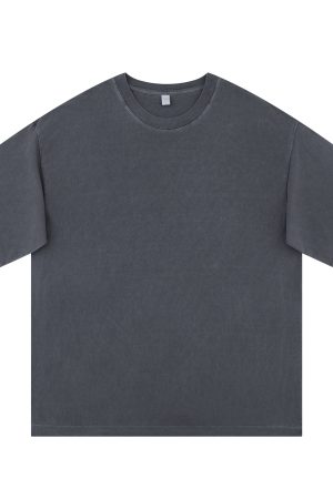 Vintage Distressed American Short Sleeve T-Shirt - Unisex Loose Fit, 90s Inspired Fashion, Retro Style, Casual Wear, 2025 Model