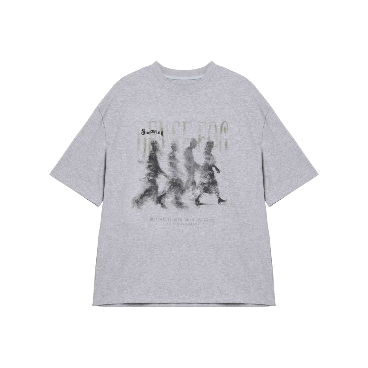 Vintage Distressed Blurry Portrait Print Short Sleeve Unisex Casual Streetwear T-Shirt for Summer, Retro 90s Style Vintage Distressed Blurry Portrait Print Short Sleeve Unisex Casual Streetwear T-Shirt for Summer, Retro 90s Style