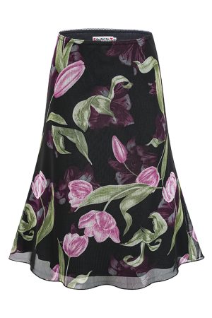 Vintage Floral Fish Tail Skirt for Women - A-line Lace Short Skirt in European and American Style, Perfect for Summer Outfits