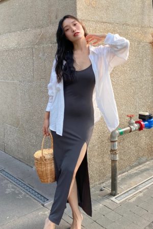 Vintage French-Style Long Sleeve Cardigan - Sheer White Loose Pleated Drape Shirt for Women - Y2K Fashion Essential