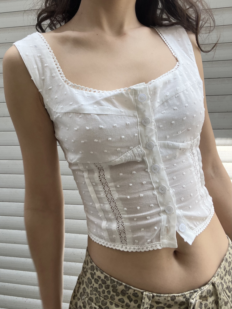 Vintage French Style Waist-Cinching Slim Sexy Square Neck Vest Tank Top for Women - 2025 Trendy Fashion Essential Vintage French Style Waist-Cinching Slim Sexy Square Neck Vest Tank Top for Women - 2025 Trendy Fashion Essential