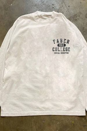 Vintage Hong Kong Style Heavyweight 280g Long Sleeve T-Shirt for Couples - Minimalist Loose Fit Fashion Top