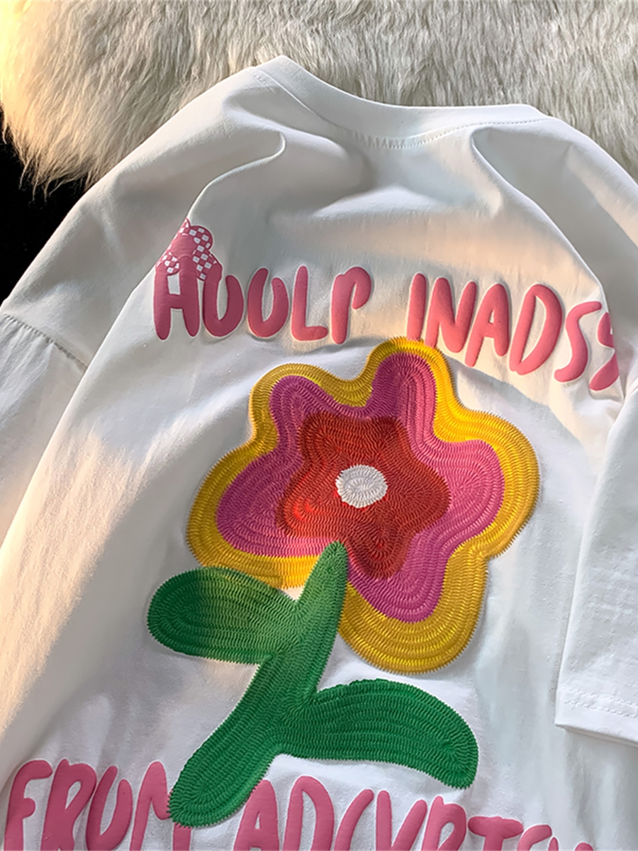 Vintage-Inspired Oversized Cotton T-Shirt for Men and Women, Plus Size, Trendy Loose Fit Couple's Top, Casual Style Vintage-Inspired Oversized Cotton T-Shirt for Men and Women, Plus Size, Trendy Loose Fit Couple's Top, Casual Style