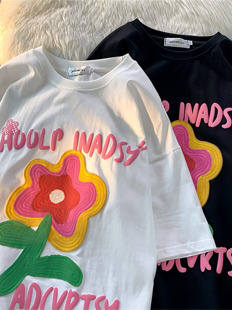 Vintage-Inspired Oversized Cotton T-Shirt for Men and Women, Plus Size, Trendy Loose Fit Couple's Top, Casual Style Vintage-Inspired Oversized Cotton T-Shirt for Men and Women, Plus Size, Trendy Loose Fit Couple's Top, Casual Style