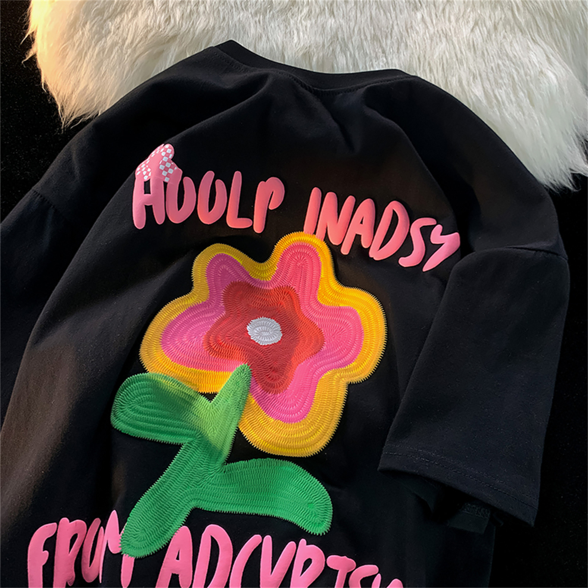 Vintage-Inspired Oversized Cotton T-Shirt for Men and Women, Plus Size, Trendy Loose Fit Couple's Top, Casual Style Vintage-Inspired Oversized Cotton T-Shirt for Men and Women, Plus Size, Trendy Loose Fit Couple's Top, Casual Style