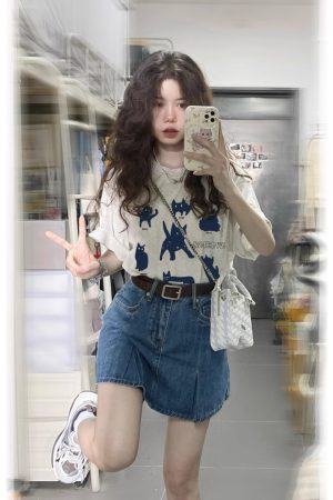 Vintage-Inspired Pure Cotton Loose Fit Short Sleeve T-Shirt for Men and Women, Plus Size, Niche Half-Sleeve Trendy Top